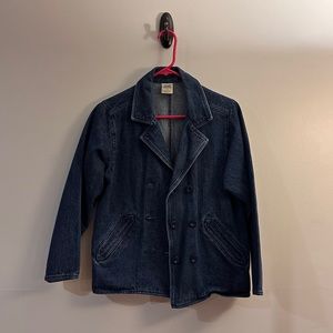 Vintage Denim Collared Jacket